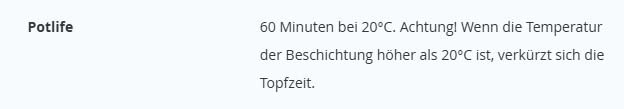 Beispiel Topfzeit